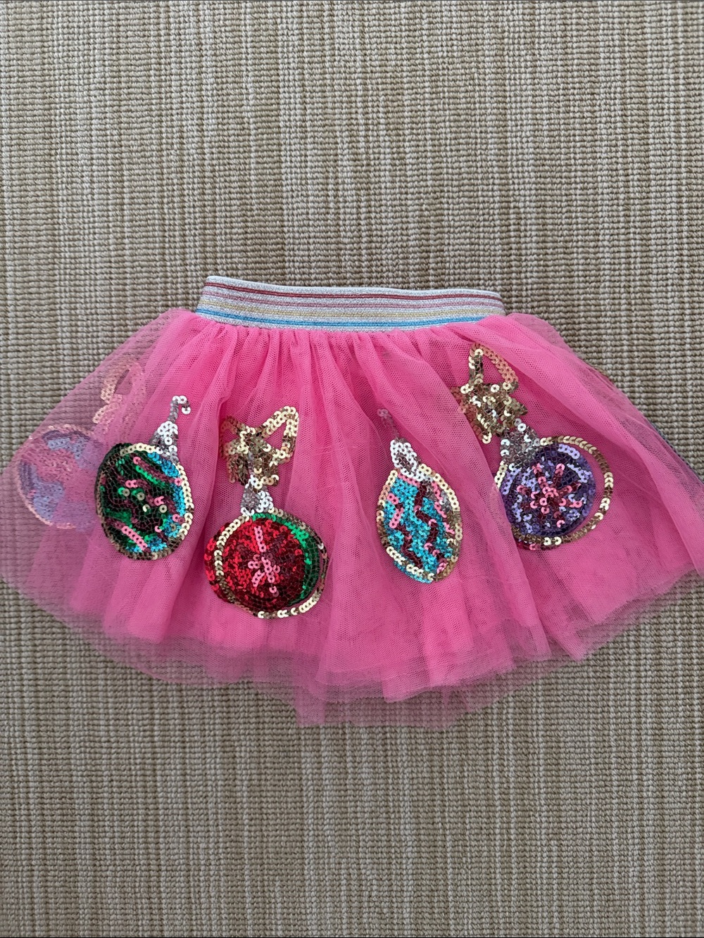 Mud Pie Tulle Sequin Ornament Skirt